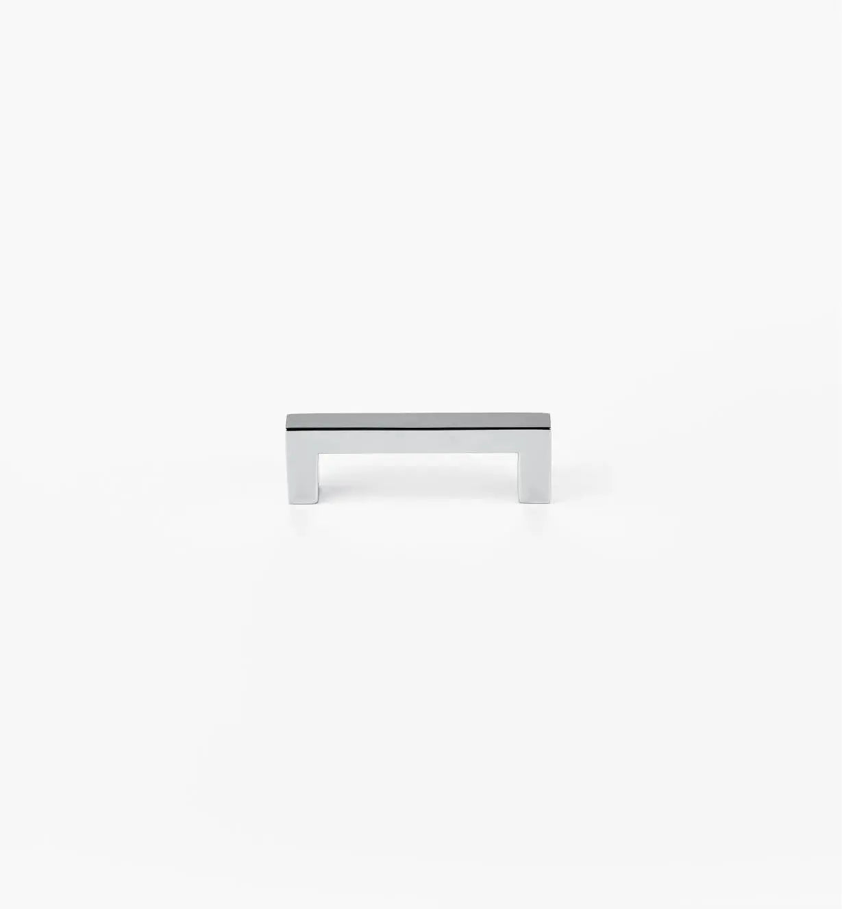 Squared Polished Chrome Cabinet Handles: Elegant Hardware for Kitchen & Furniture | Handcrafted Décor Brass Cabinet Pull - Drawer Pulls - Modern Home by Bellver