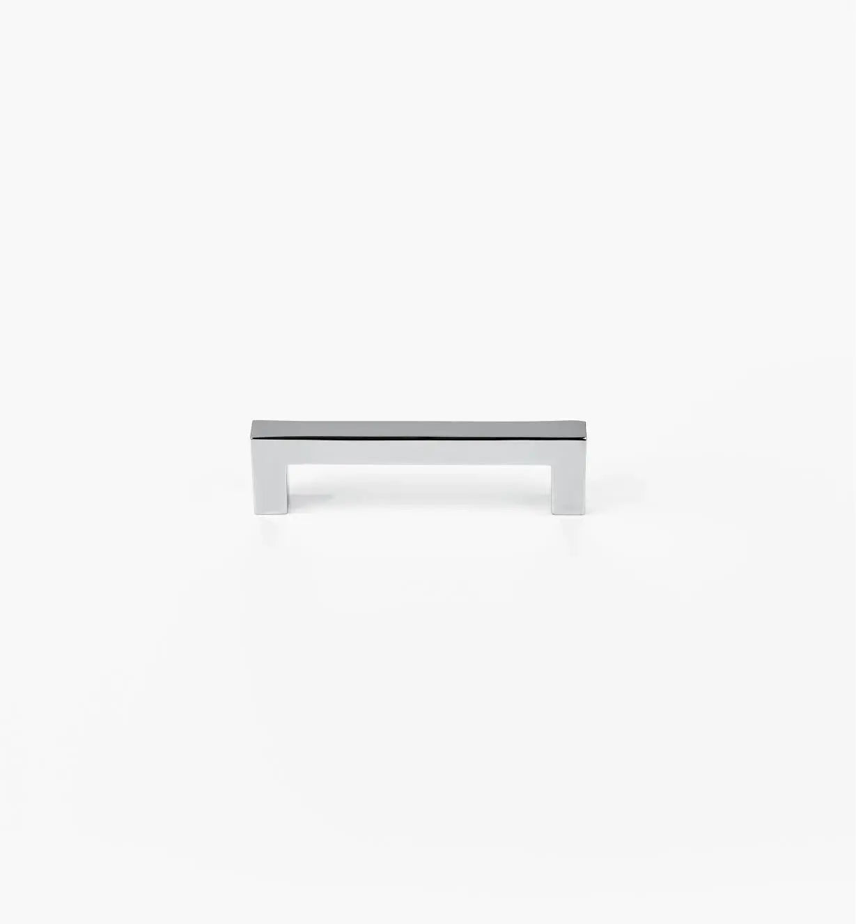 Squared Polished Chrome Cabinet Handles: Elegant Hardware for Kitchen & Furniture | Handcrafted Décor Brass Cabinet Pull - Drawer Pulls - Modern Home by Bellver