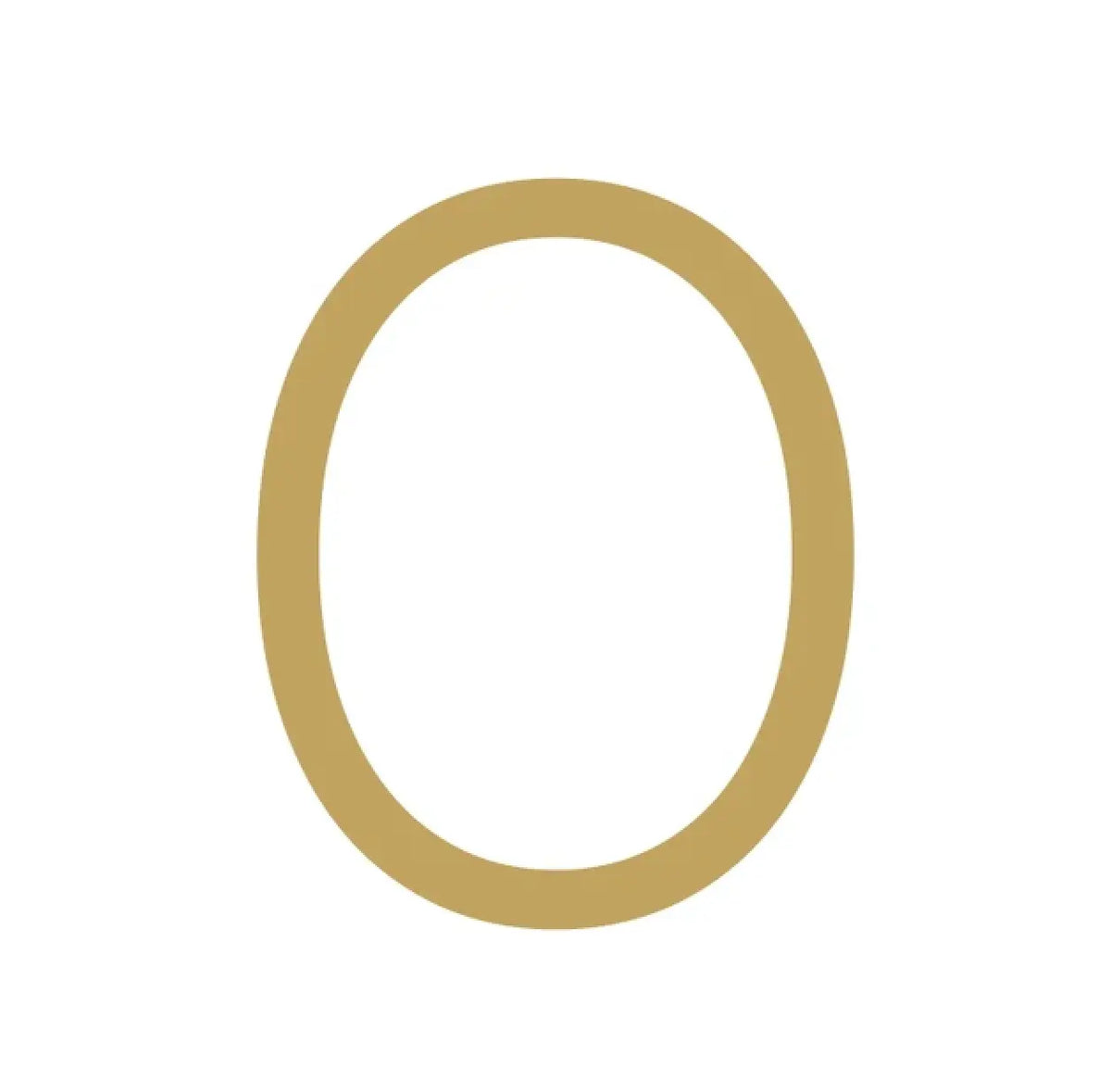 Modern Solid Brass House Numbers | Smooth Finish with Mounting Hardware Modern Home by Bellver