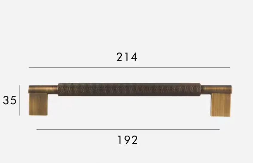 Antique Brass Luxury Knurled Solid Brass Cabinet Pulls & Knobs – Industrial Modern Hardware Modern Home by Bellver