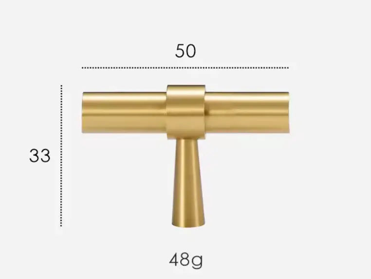 Brushed Brass Cabinet Pulls - Modern Solid Brass Handles – Sleek & Durable Drawer Handles Modern Home by Bellver