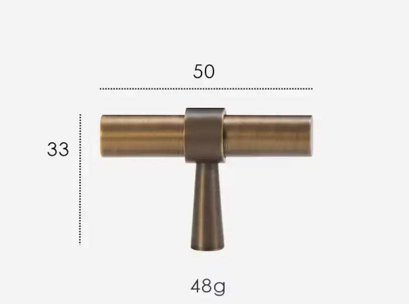 Antique Brass Cabinet Pulls - Modern Solid Brass – Sleek & Durable Drawer Handles Modern Home by Bellver