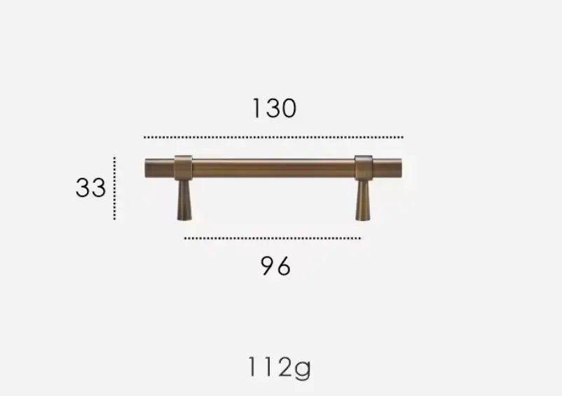 Antique Brass Cabinet Pulls - Modern Solid Brass – Sleek & Durable Drawer Handles Modern Home by Bellver
