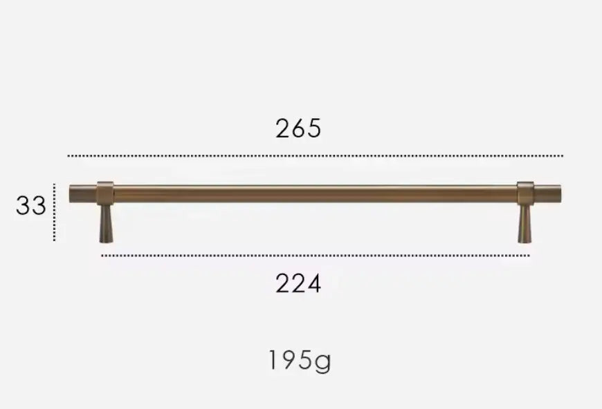 Antique Brass Cabinet Pulls - Modern Solid Brass – Sleek & Durable Drawer Handles Modern Home by Bellver