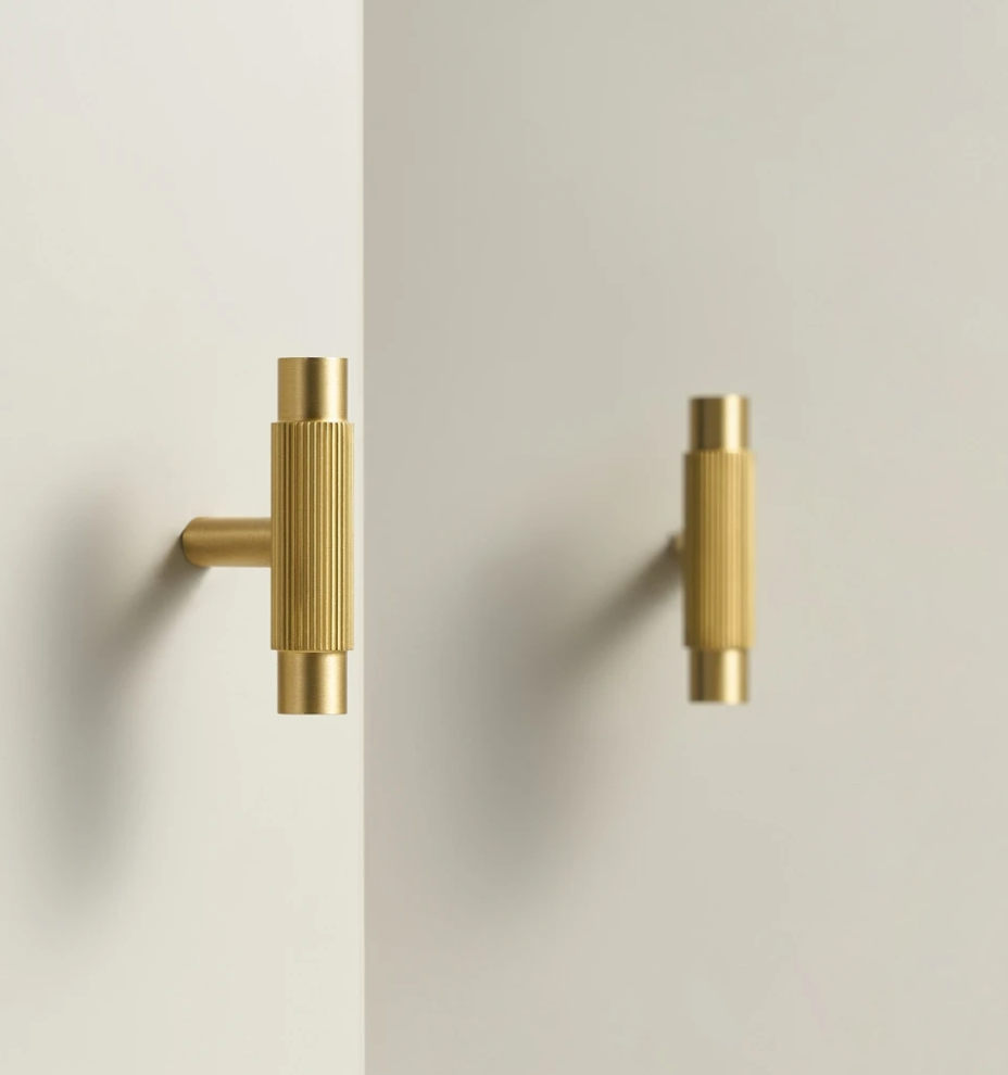 Brass Cabinet Pulls & Knobs - Luxury Linear Solid Brass Hardware – Mid-Century Modern Hardware