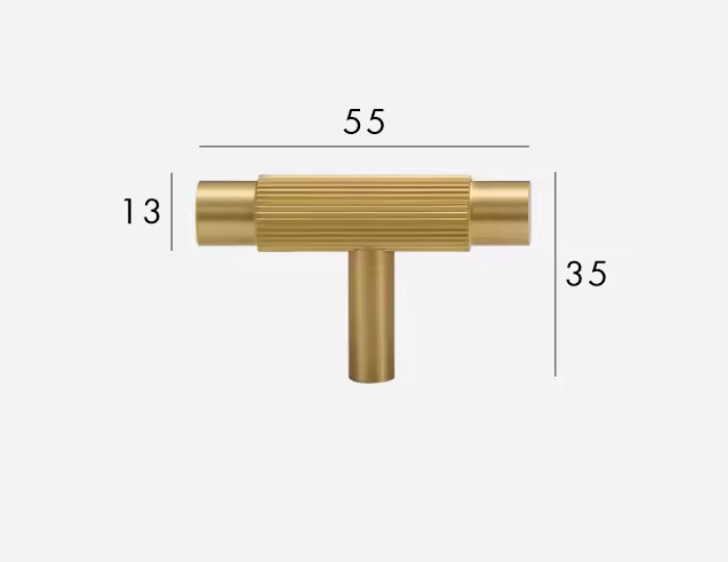 Brass Cabinet Pulls & Knobs - Luxury Linear Solid Brass Hardware – Mid-Century Modern Hardware