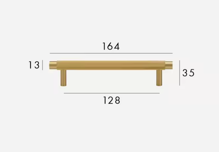 Brass Cabinet Pulls & Knobs - Luxury Linear Solid Brass Hardware – Mid-Century Modern Hardware