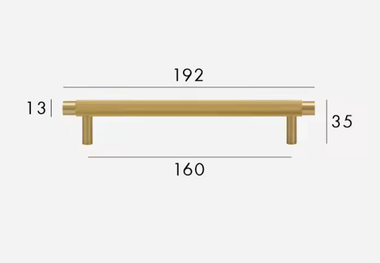 Brass Cabinet Pulls & Knobs - Luxury Linear Solid Brass Hardware – Mid-Century Modern Hardware