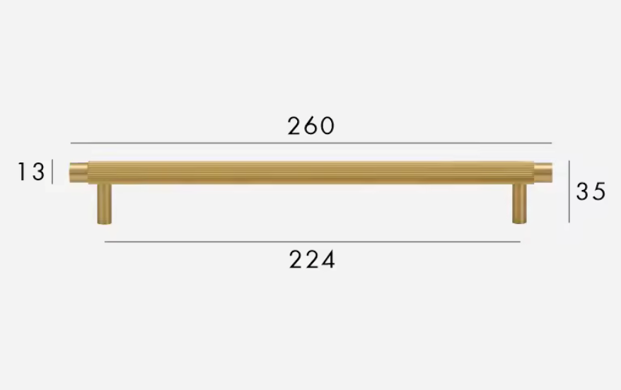 Brass Cabinet Pulls & Knobs - Luxury Linear Solid Brass Hardware – Mid-Century Modern Hardware