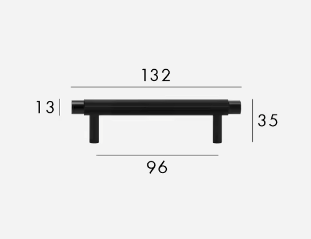 Matte Black Cabinet Pulls & Knobs - Luxury Linear Solid Brass Hardware – Mid-Century Modern Hardware