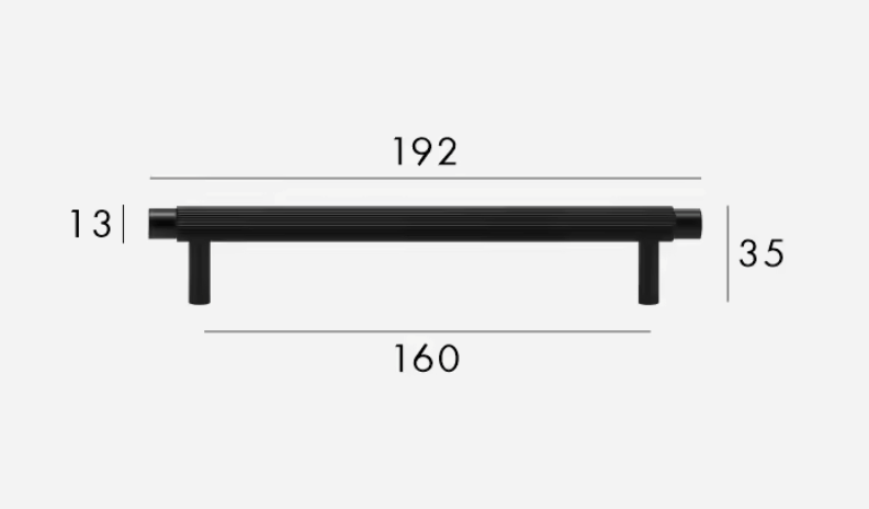 Matte Black Cabinet Pulls & Knobs - Luxury Linear Solid Brass Hardware – Mid-Century Modern Hardware