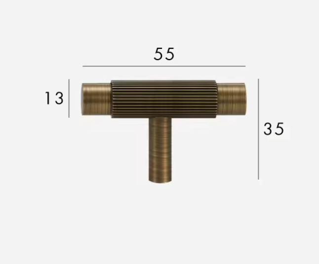 Antique Brass Cabinet Pulls & Knobs - Luxury Linear Solid Brass Hardware – Mid-Century Modern Hardware