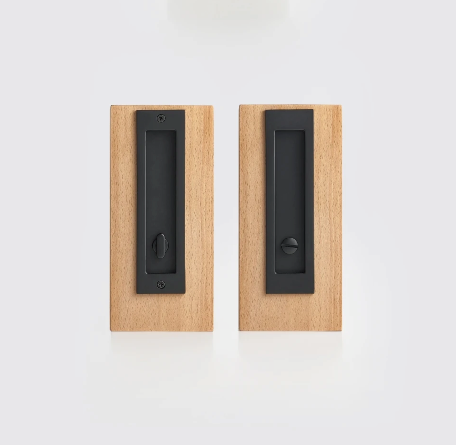 Solid Brass Flush Pull Handle for Pocket & Sliding Doors — Recessed Cup Handle