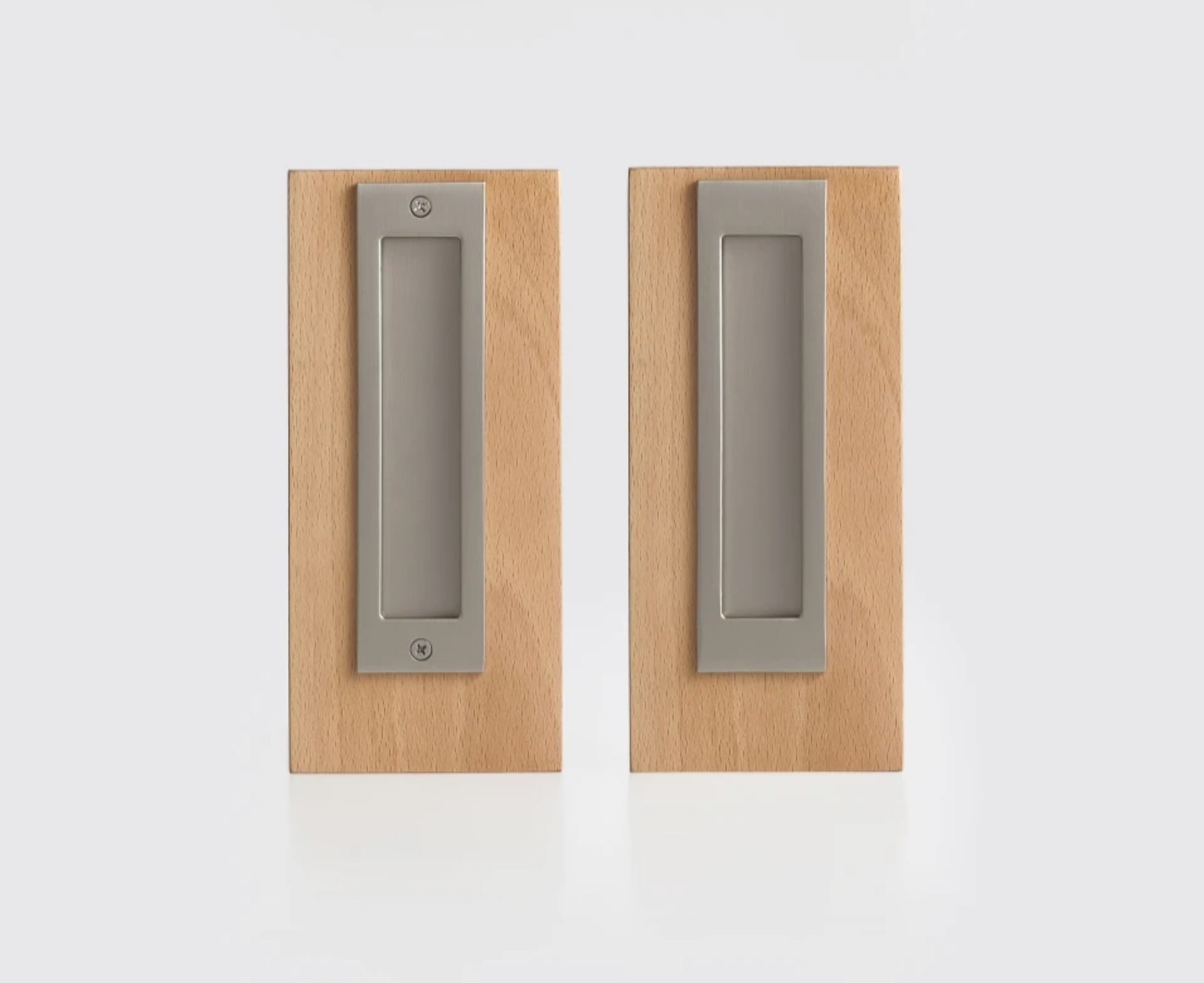 Solid Brass Flush Pull Handle for Pocket & Sliding Doors — Recessed Cup Handle