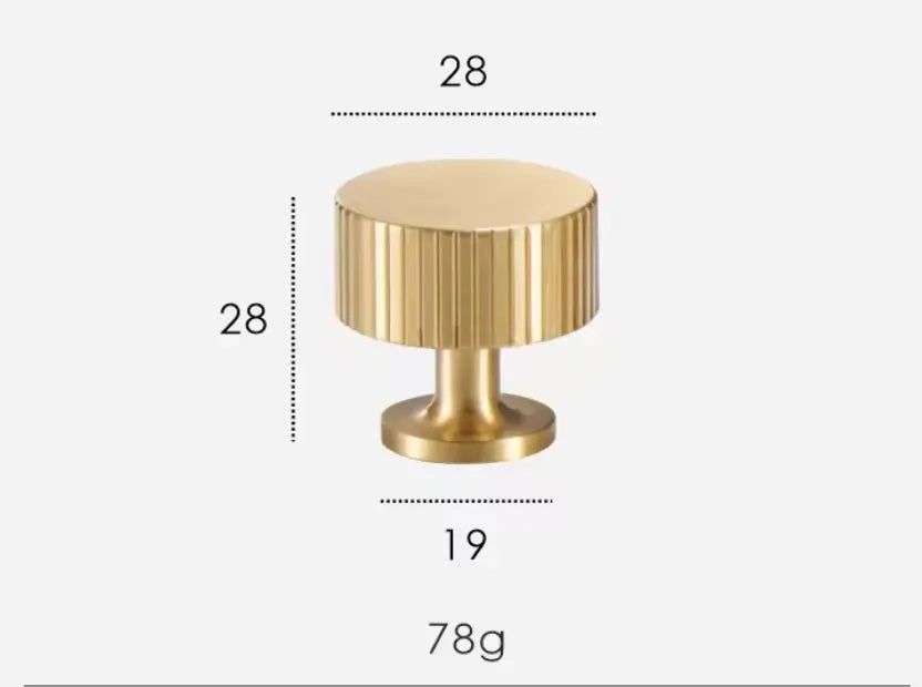 Satin Brass Textured Solid Brass Cabinet Handles & Knobs – Modern Elegance with a Tactile Touch Modern Home by Bellver