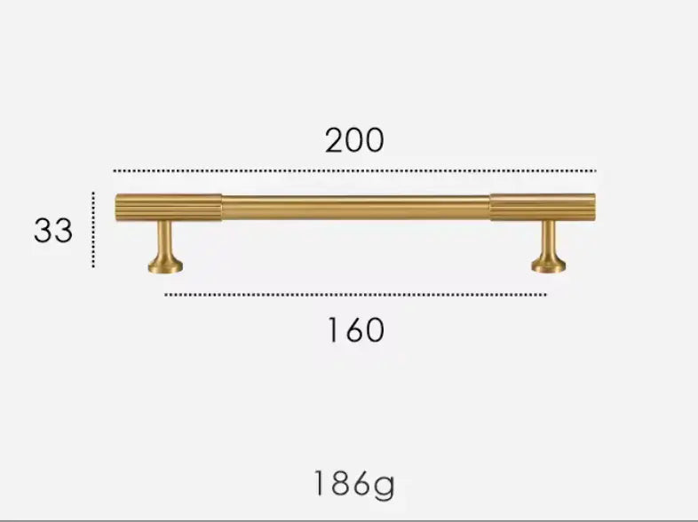 Satin Brass Textured Solid Brass Cabinet Handles & Knobs – Modern Elegance with a Tactile Touch Modern Home by Bellver