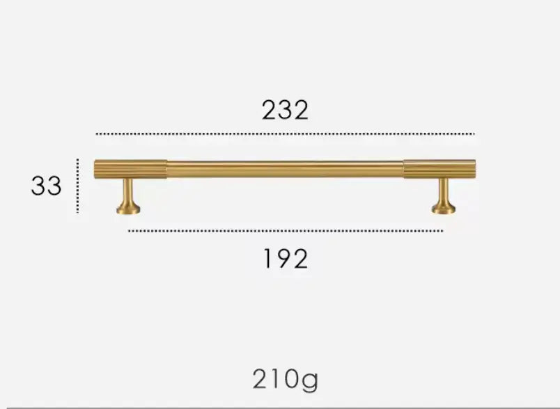 Satin Brass Textured Solid Brass Cabinet Handles & Knobs – Modern Elegance with a Tactile Touch Modern Home by Bellver