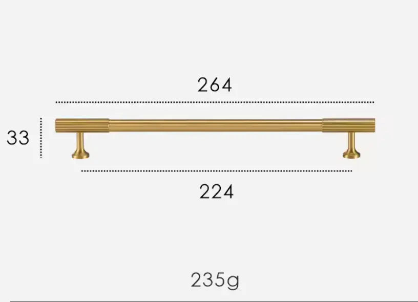 Satin Brass Textured Solid Brass Cabinet Handles & Knobs – Modern Elegance with a Tactile Touch Modern Home by Bellver