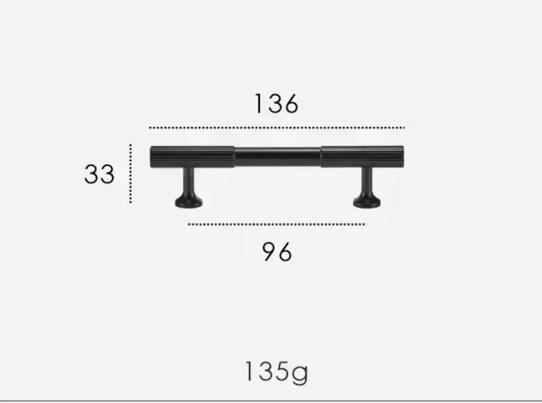 Matte Black Textured Solid Brass Cabinet Handles & Knobs – Modern Elegance with a Tactile Touch Modern Home by Bellver