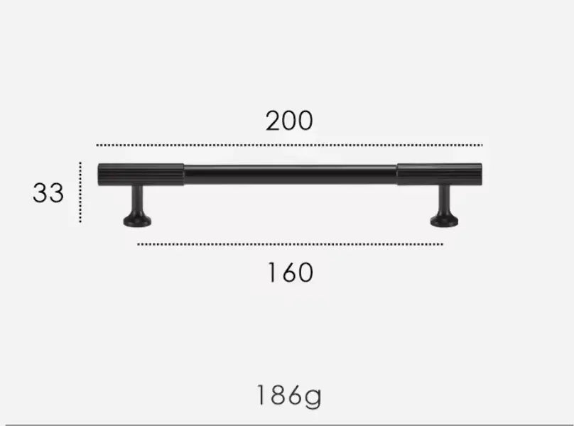 Matte Black Textured Solid Brass Cabinet Handles & Knobs – Modern Elegance with a Tactile Touch Modern Home by Bellver