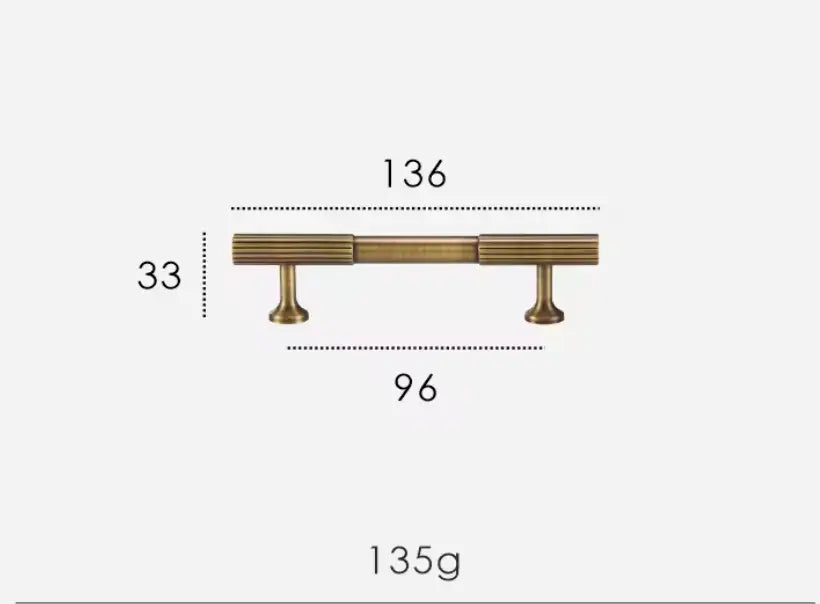 Antique Brass Textured Solid Brass Cabinet Handles & Knobs – Modern Elegance with a Tactile Touch Modern Home by Bellver