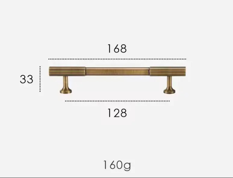 Antique Brass Textured Solid Brass Cabinet Handles & Knobs – Modern Elegance with a Tactile Touch Modern Home by Bellver