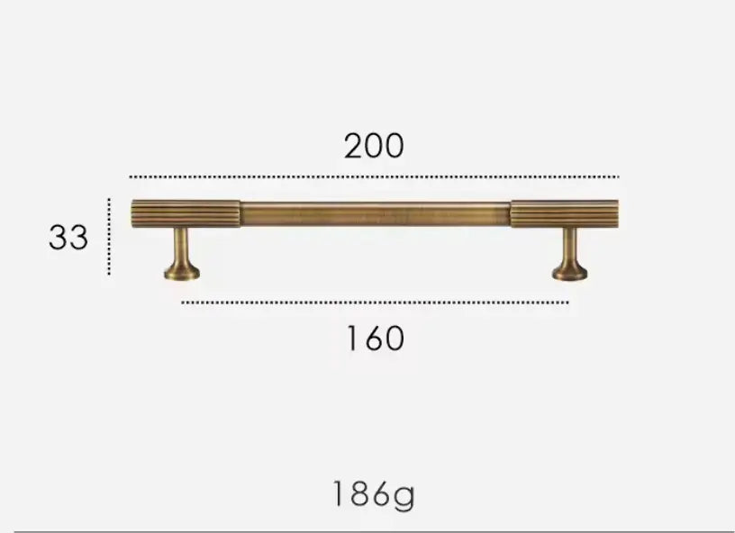 Antique Brass Textured Solid Brass Cabinet Handles & Knobs – Modern Elegance with a Tactile Touch Modern Home by Bellver