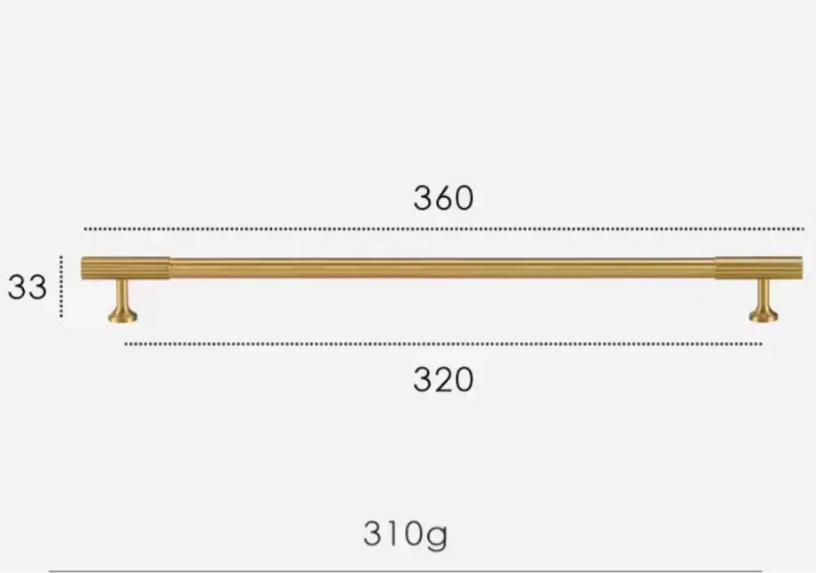 Satin Brass Textured Solid Brass Cabinet Handles & Knobs – Modern Elegance with a Tactile Touch Modern Home by Bellver