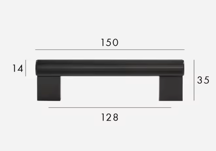 Matte Black Cabinet Pulls & Knobs - Luxury Linear Solid Brass Hardware – Industrial Modern Hardware
