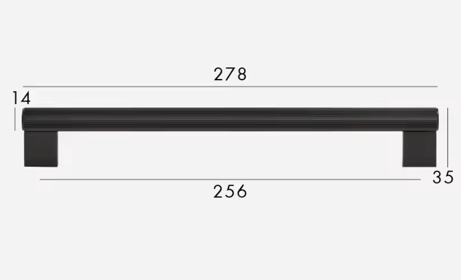 Matte Black Cabinet Pulls & Knobs - Luxury Linear Solid Brass Hardware – Industrial Modern Hardware