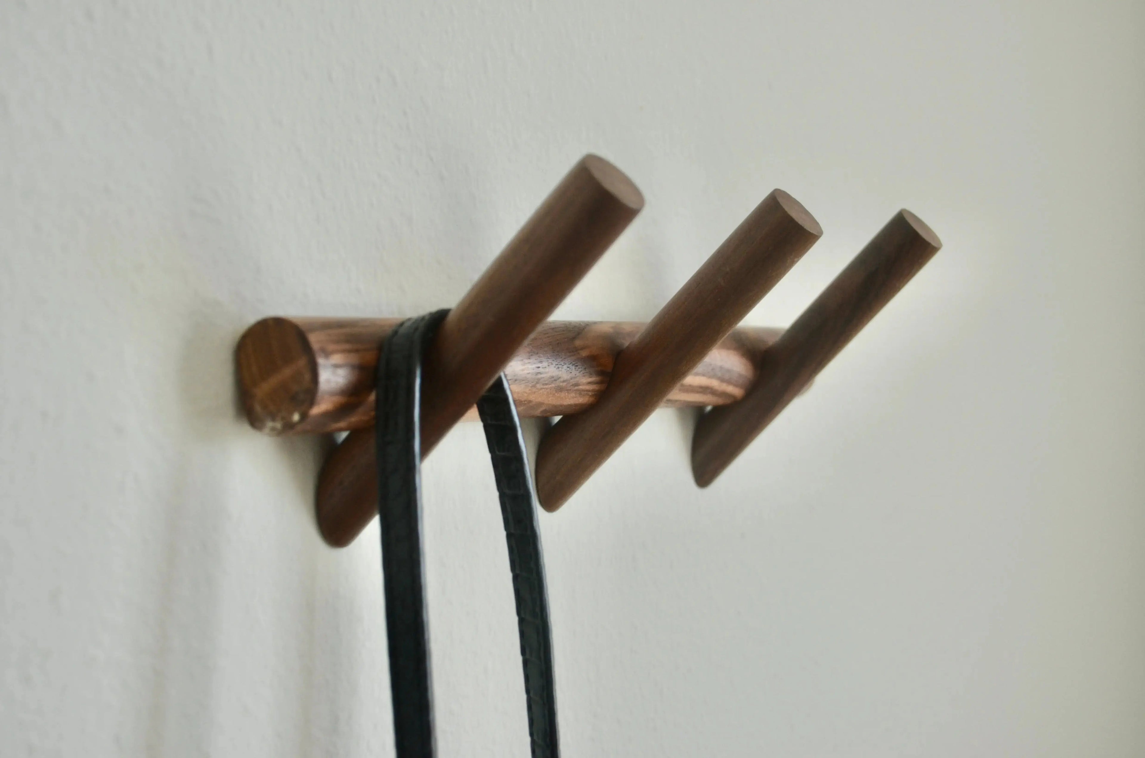 Wood Coat Rack Modern Wall Mounted Hat and Towel Hanger Wooden Hooks Robe Racks - Small - Large Modern Home by Bellver