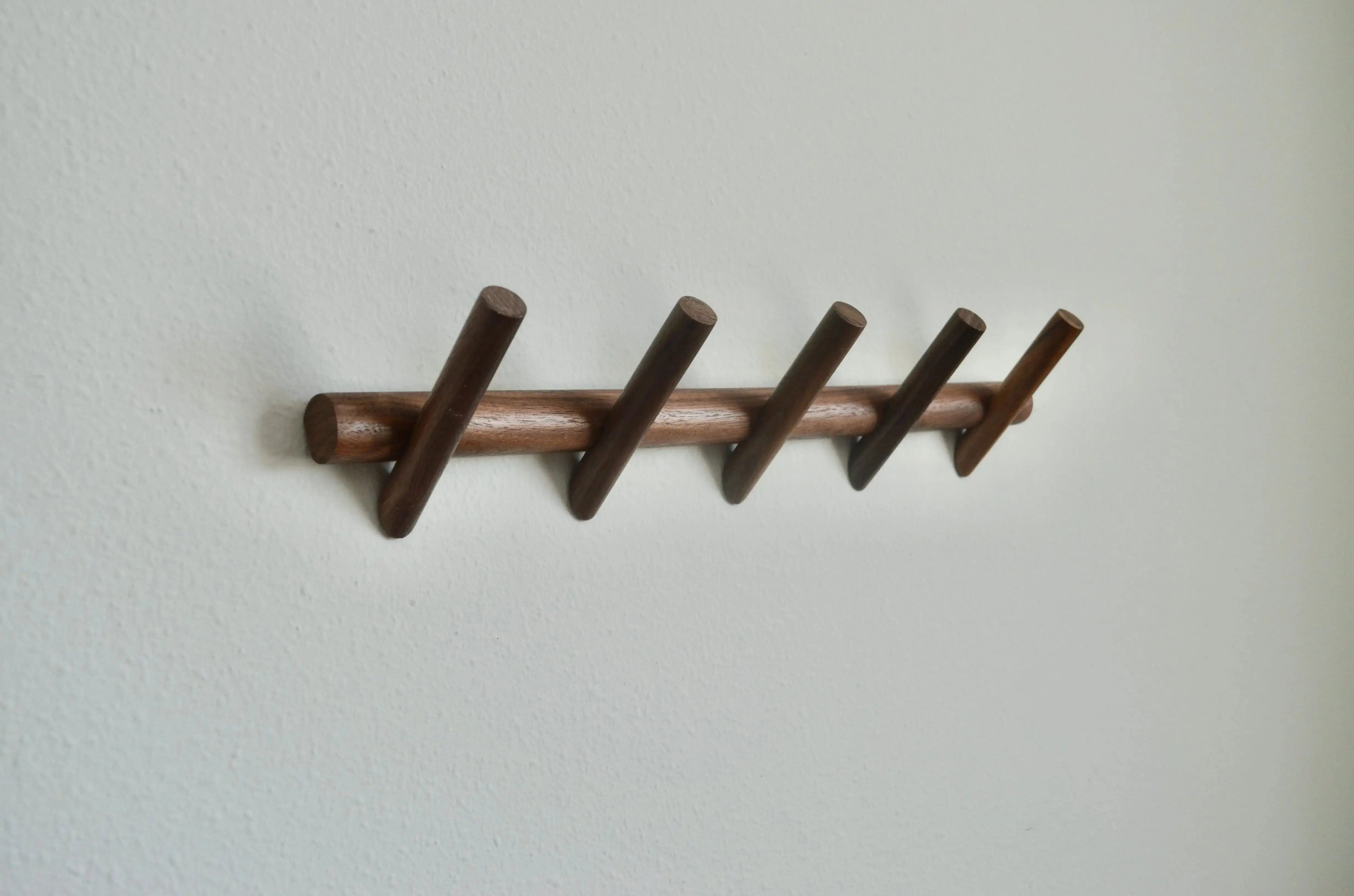 Wood Coat Rack Modern Wall Mounted Hat and Towel Hanger Wooden Hooks Robe Racks - Small - Large Modern Home by Bellver