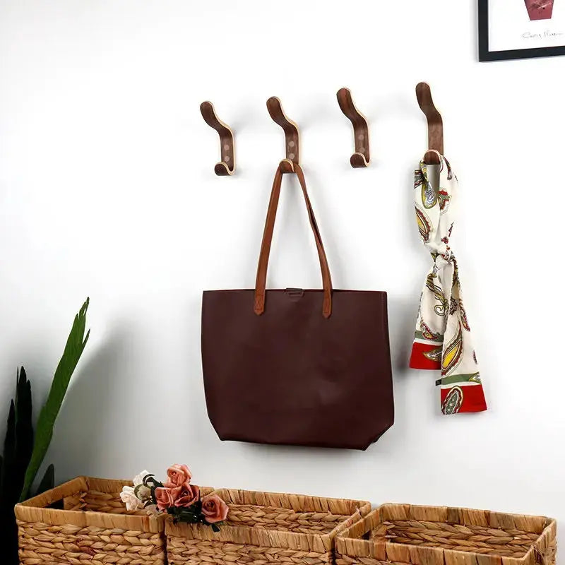 Modern Wooden Hook, Single Organizer, Vintage, Hat Rack, Towel Hook - Natural Wood Modern Home by Bellver