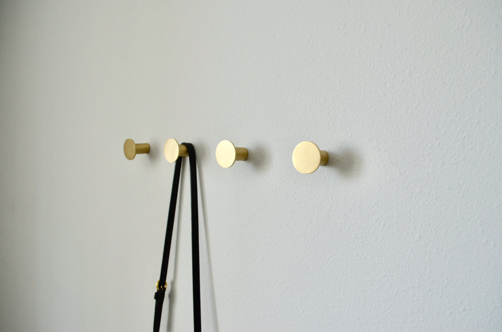 Elevate Your Space with the Timeless Charm of our Round Brass Wall Hooks