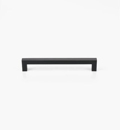 Squared Matte Black Cabinet Handles: Elegant Hardware for Kitchen &amp; Furniture | Handcrafted Décor Brass Cabinet Pull - Drawer Pulls - Modern Home by Bellver