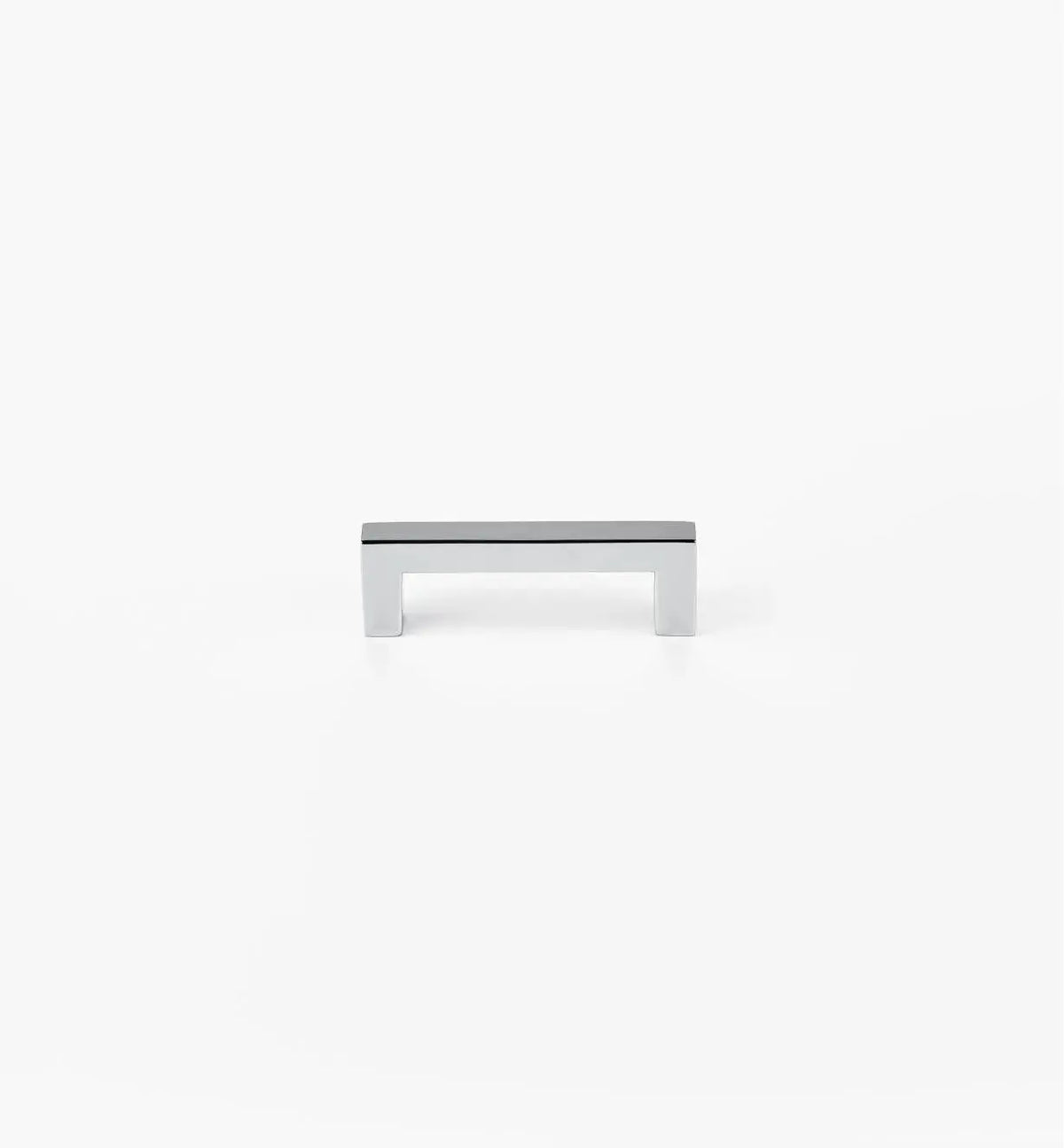 Squared Polished Chrome Cabinet Handles: Elegant Hardware for Kitchen &amp; Furniture | Handcrafted Décor Brass Cabinet Pull - Drawer Pulls - Modern Home by Bellver