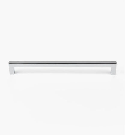 Squared Polished Chrome Cabinet Handles: Elegant Hardware for Kitchen &amp; Furniture | Handcrafted Décor Brass Cabinet Pull - Drawer Pulls - Modern Home by Bellver