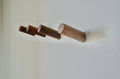 Modern Wooden Hook, Single Organizer, Hat Rack, Towel Hook - Walnut - Natural Modern Home by Bellver