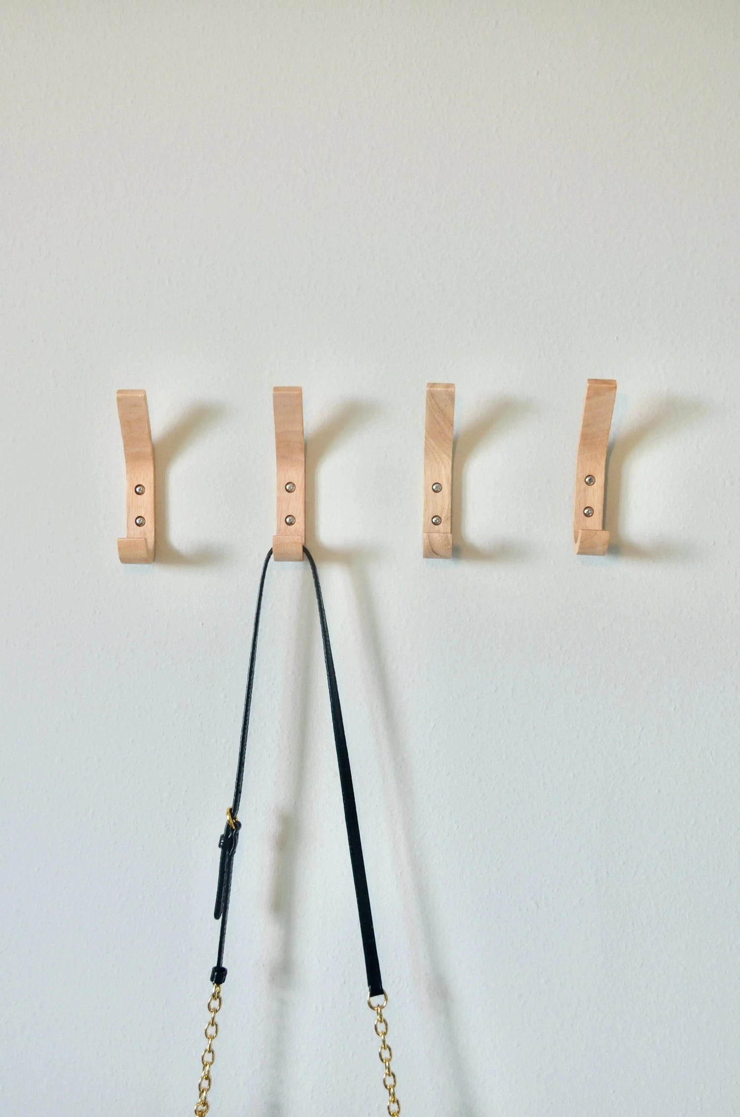 Modern Wooden Hook, Single Organizer, Hat Rack, Towel Hook - Natural Wood Modern Home by Bellver