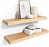 Floating Wood Wall Shelf