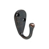 Oil Rubbed Bronze Post Utility Hook, Wall Hook, Metal Hook - Satin Brass