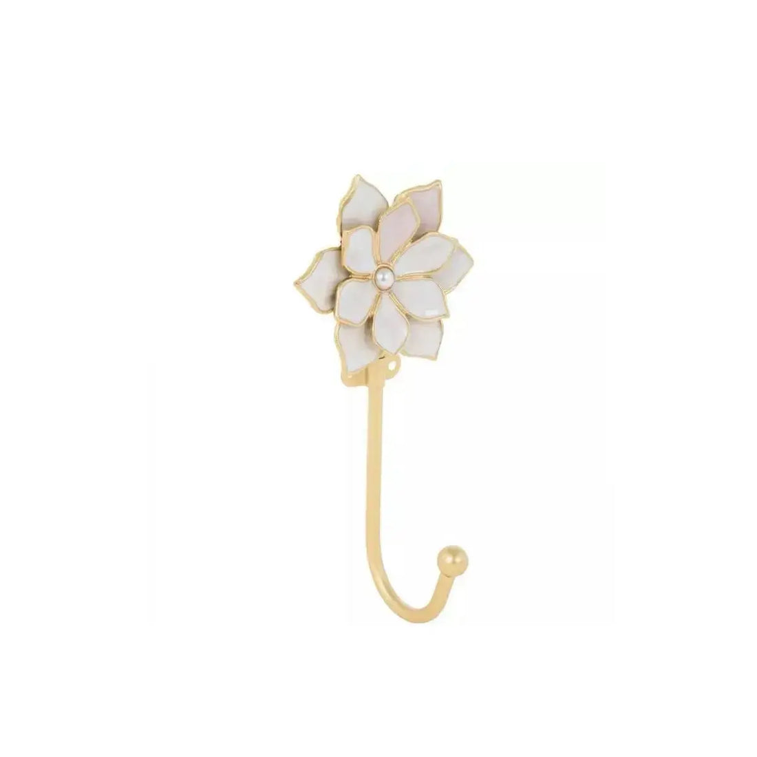 Floral Brass Wall Hook