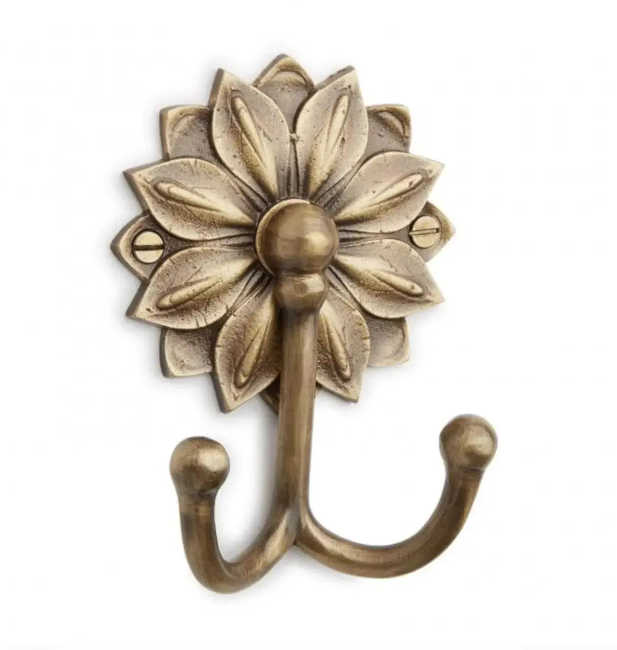 Brass Flower Metal Hook