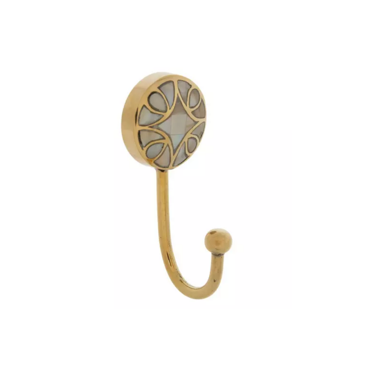 Mother of Pearl Metal Wall hook