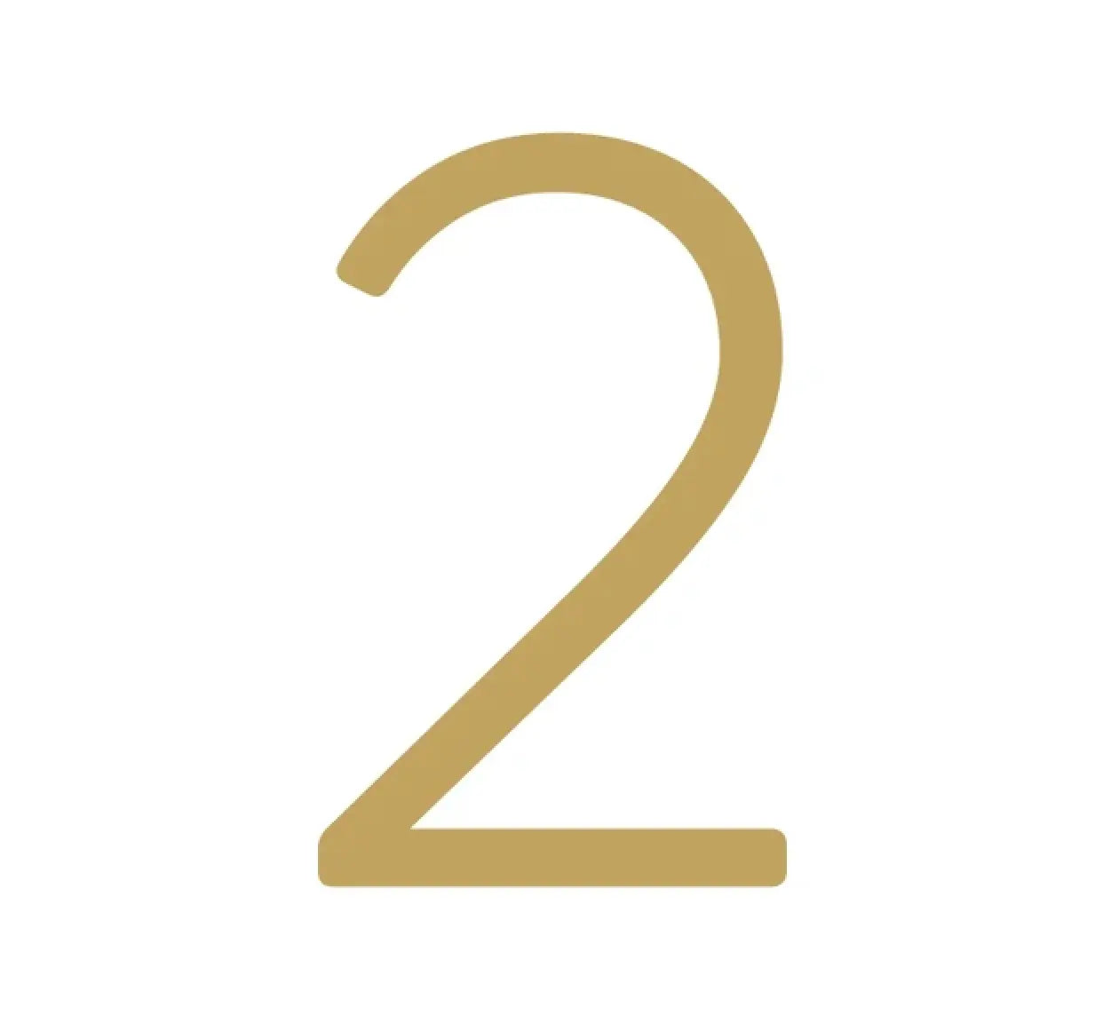 Modern Solid Brass House Numbers | Smooth Finish with Mounting Hardware Modern Home by Bellver