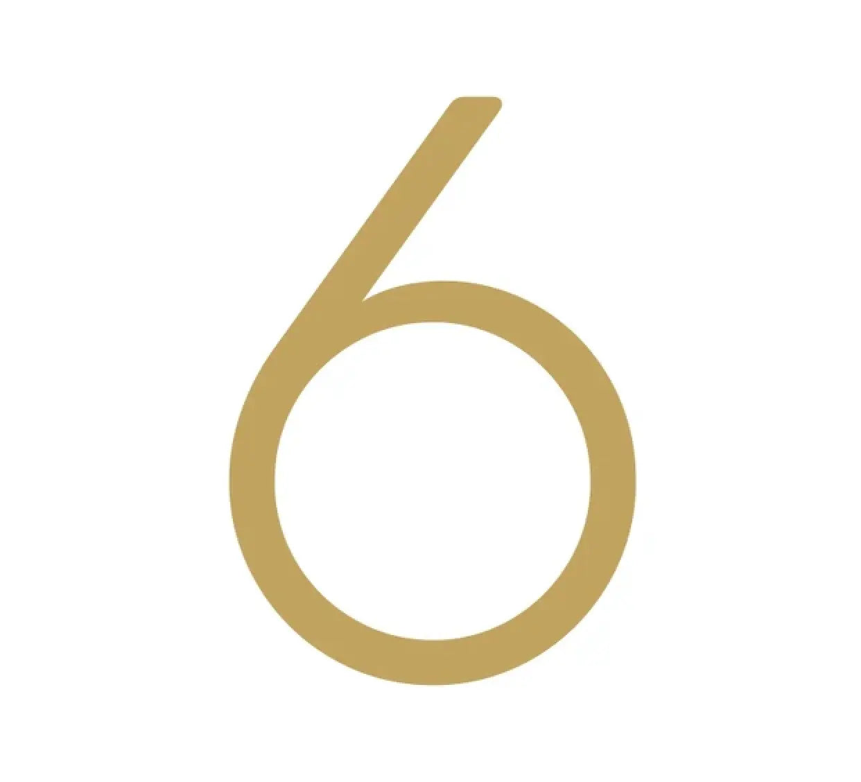 Modern Solid Brass House Numbers | Smooth Finish with Mounting Hardware Modern Home by Bellver