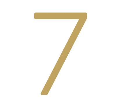 Modern Solid Brass House Numbers | Smooth Finish with Mounting Hardware Modern Home by Bellver