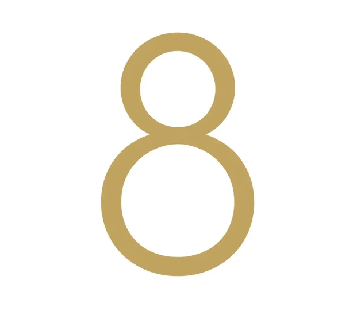 Modern Solid Brass House Numbers | Smooth Finish with Mounting Hardware Modern Home by Bellver