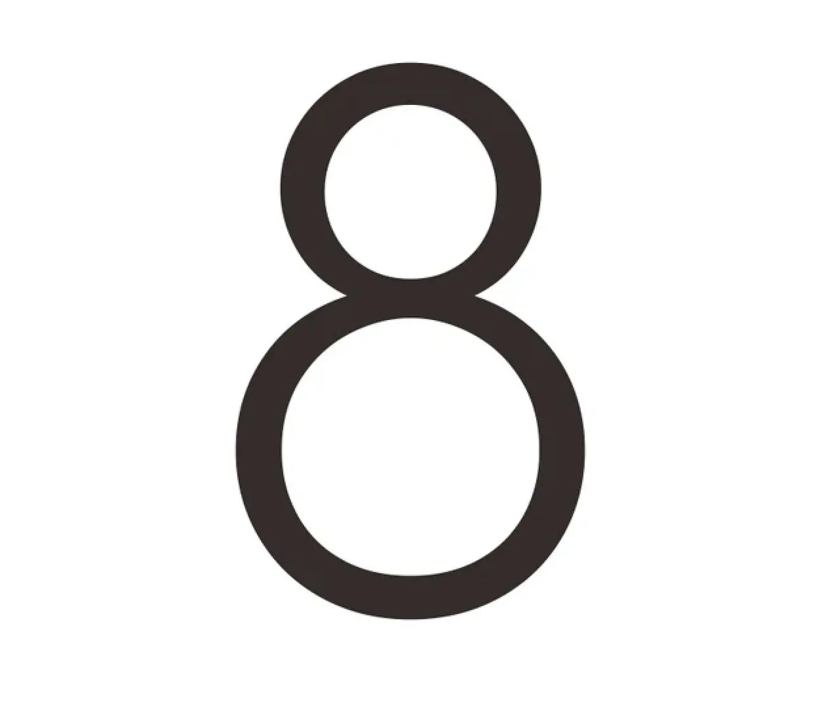 Modern Matte Black Solid Brass House Numbers | Smooth Finish with Mounting Hardware Modern Home by Bellver