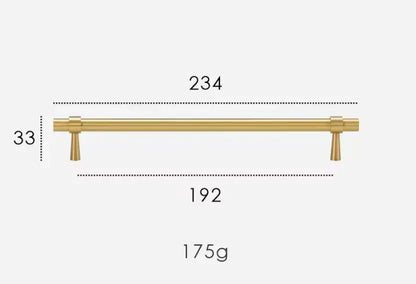 Brushed Brass Cabinet Pulls - Modern Solid Brass Handles  – Sleek &amp; Durable Drawer Handles Modern Home by Bellver